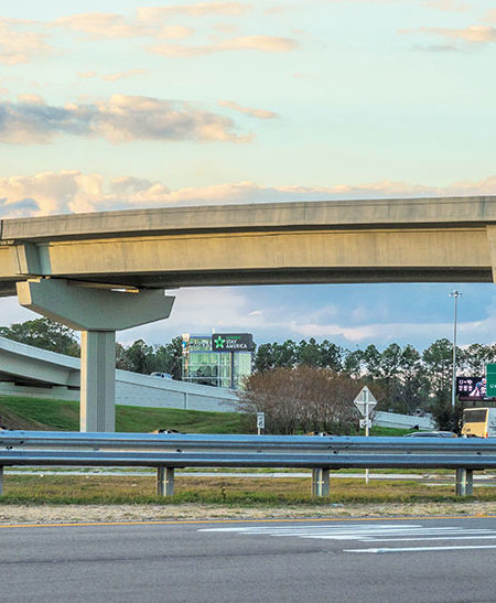 Disktron Bearings used on Innovative U-Girder Bridge