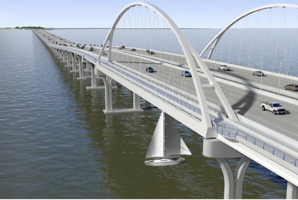 Rendering of Eastbound Span over Pensacola Bay