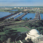 Long Bridge in DC with capital building